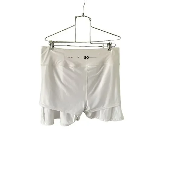 Skort Womens Size XL White Sporty Stretch Casual Pickleball Tennis Skirt - Picture 4 of 10